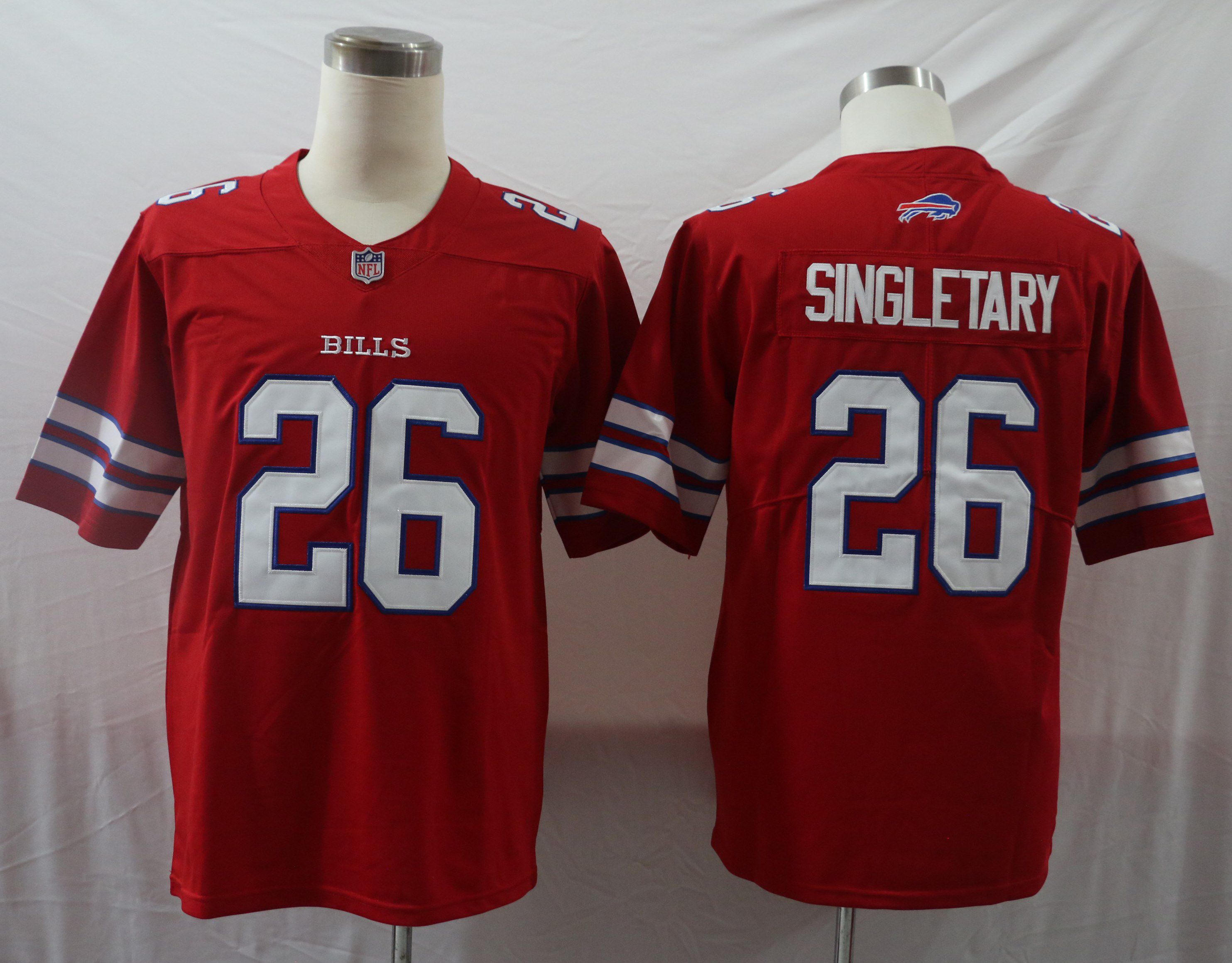 Men Buffalo Bills #26 Singletary Red Vapor Untouchable Limited 2020 Player NFL Jersey->buffalo bills->NFL Jersey